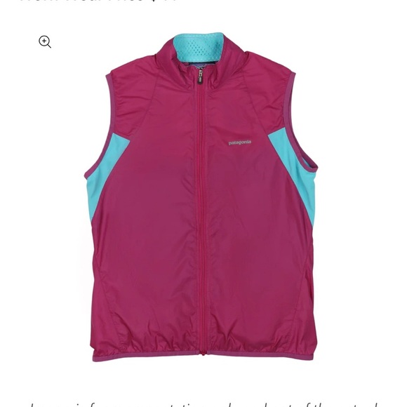 Patagonia Vest Women’s “W’s” Nine Trails Purple Blue Large NWOT - Picture 10 of 12